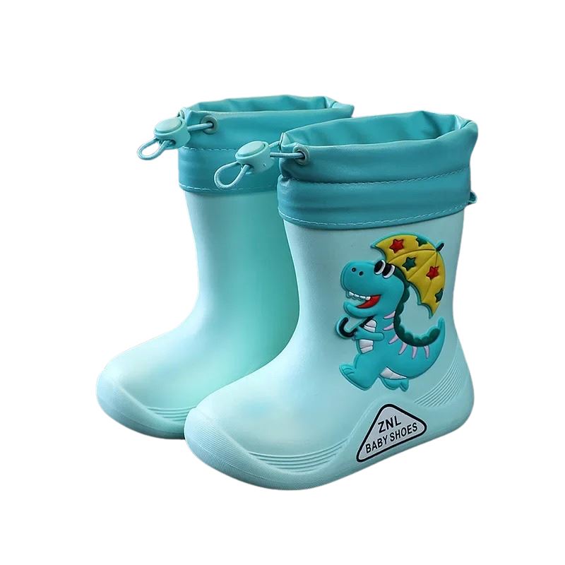 Botina Dino Infantil Bambino - Impermeável e com Meia Embutida Botina Dino Infantil Bambino - Impermeável e com Meia Embutida Loja do Bambino Verde 21-22 (15cm) 