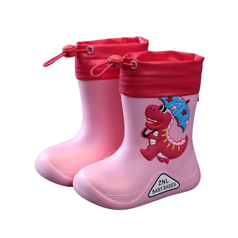 Botina Dino Infantil Bambino - Impermeável e com Meia Embutida Botina Dino Infantil Bambino - Impermeável e com Meia Embutida Loja do Bambino Rosa 21-22 (15cm) 