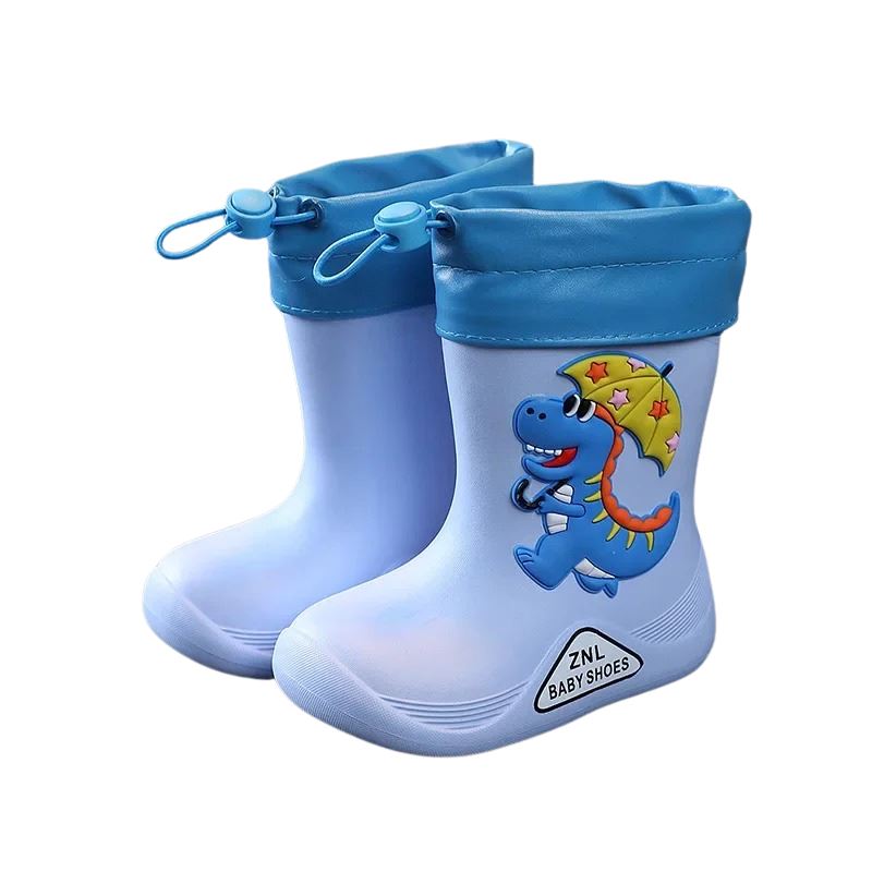 Botina Dino Infantil Bambino - Impermeável e com Meia Embutida Botina Dino Infantil Bambino - Impermeável e com Meia Embutida Loja do Bambino Azul 21-22 (15cm) 