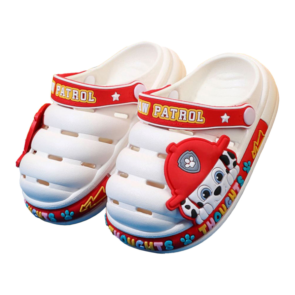 Chinelinho Patrulha Canina Infantil Crocs Patrulha Canina Infantil Loja do Bambino Branco 24-25 (16cm) 