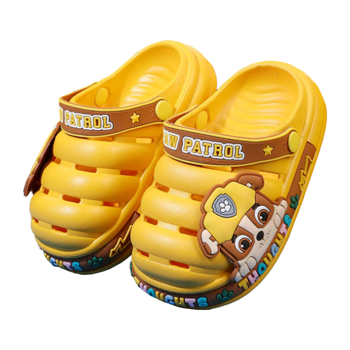 Chinelinho Patrulha Canina Infantil Crocs Patrulha Canina Infantil Loja do Bambino Amarelo 24-25 (16cm) 