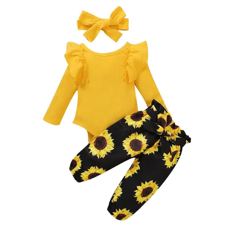 Conjunto Girassol Recém-Nascido Bambino Conjunto Girassol Recém-Nascido Bambino Loja do Bambino 