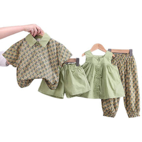 Conjunto Infantil Verão Masculino e Feminino Conjunto Infantil Verão Masculino e Feminino Loja do Bambino 