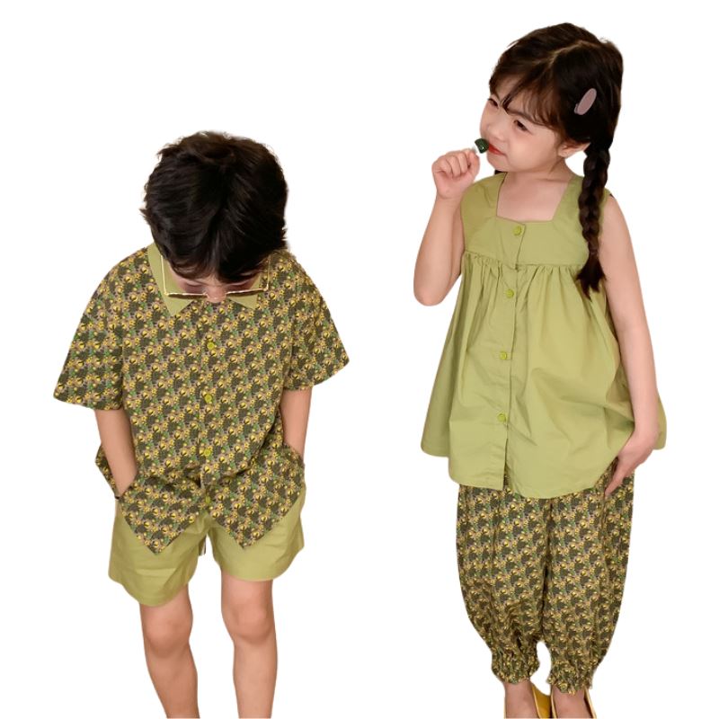 Conjunto Infantil Verão Masculino e Feminino Conjunto Infantil Verão Masculino e Feminino Loja do Bambino 