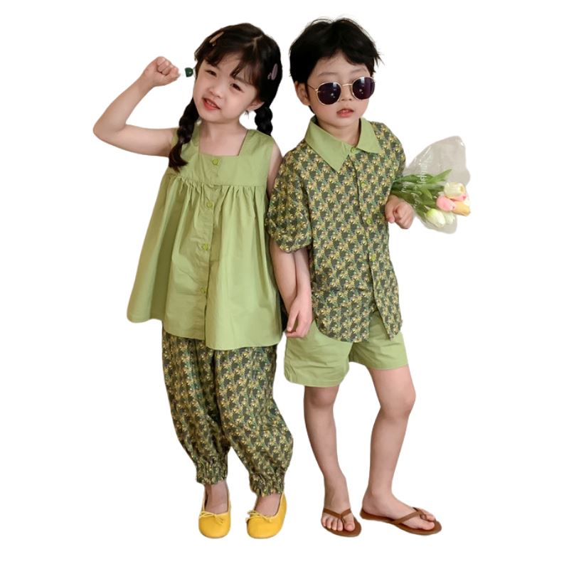 Conjunto Infantil Verão Masculino e Feminino Conjunto Infantil Verão Masculino e Feminino Loja do Bambino 