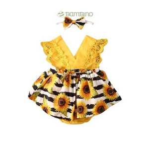 Conjunto Floral para Bebê - Charme e Conforto no Verão Conjunto Floral para Bebê - Charme e Conforto no Verão Loja do Bambino 