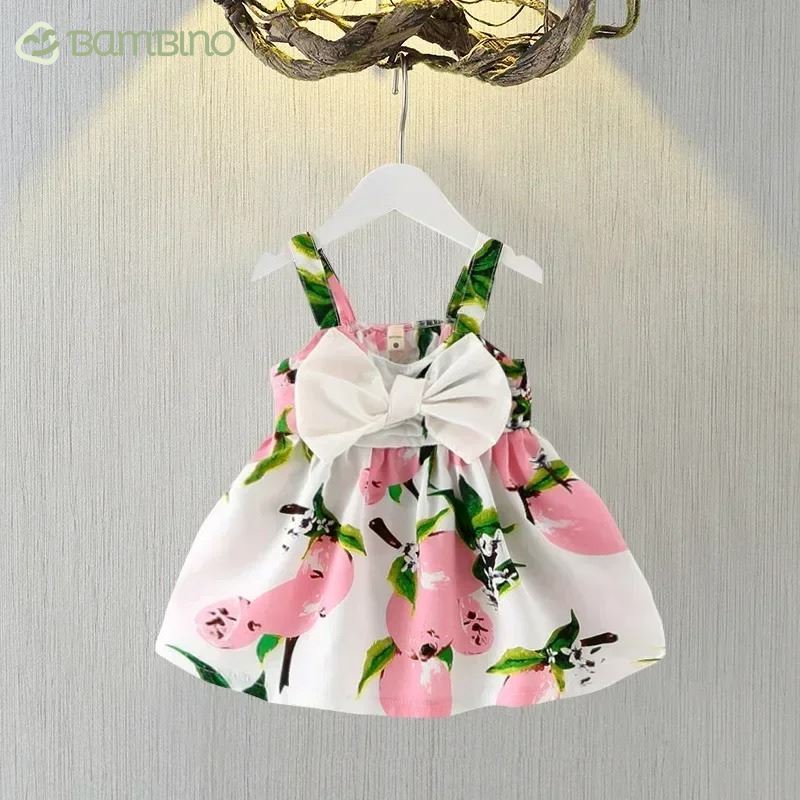 Vestido Princesa sem Mangas - Bebês de 0 a 2 Anos Vestido Princesa sem Mangas - Bebês de 0 a 2 Anos Loja do Bambino Rosa 0-6 Meses 