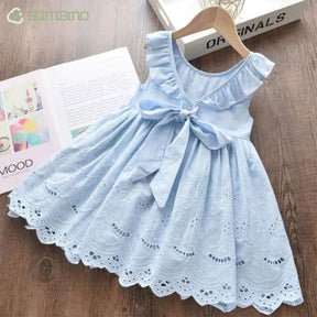 Vestido Azul Celeste para Meninas - Charme Casual para Festas de Verão Vestido Azul Celeste para Meninas - Charme Casual para Festas de Verão Loja do Bambino Azul 2 Anos 