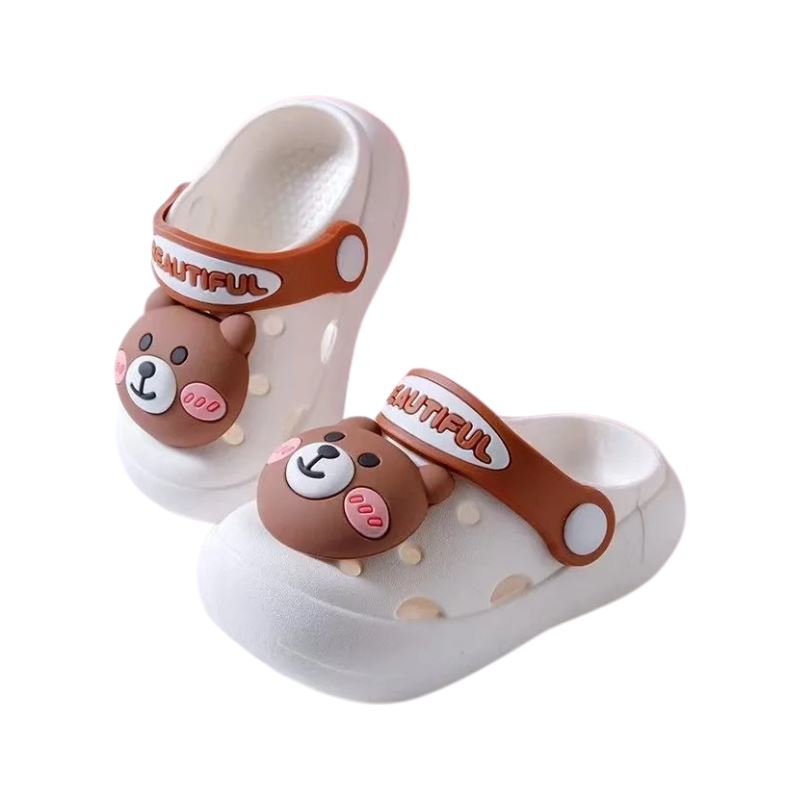 Crocs Ursinho Macio Infantil Bambino Crocs Ursinho Infantil Bambino Loja do Bambino Bege 21-22 (13cm) 