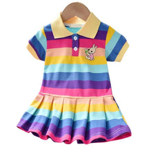 Vestido infantil Verão Arco-íris Vestido infantil Verão Arco-íris Loja do Bambino Modelo 02 90 