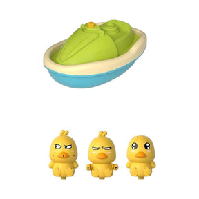 Brinquedo de Banho para Bebês - Patinhos Recreativos Brinquedo de Banho para Bebês - Patinhos Recreativos Loja do Bambino 3 Patos + 1 Barco 