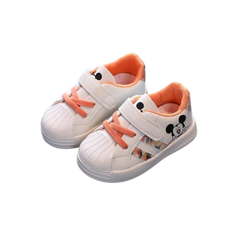 Tênis Infantil Casual Mickey Tênis Infantil Casual Mickey Loja do Bambino Laranja 15 (12cm) 