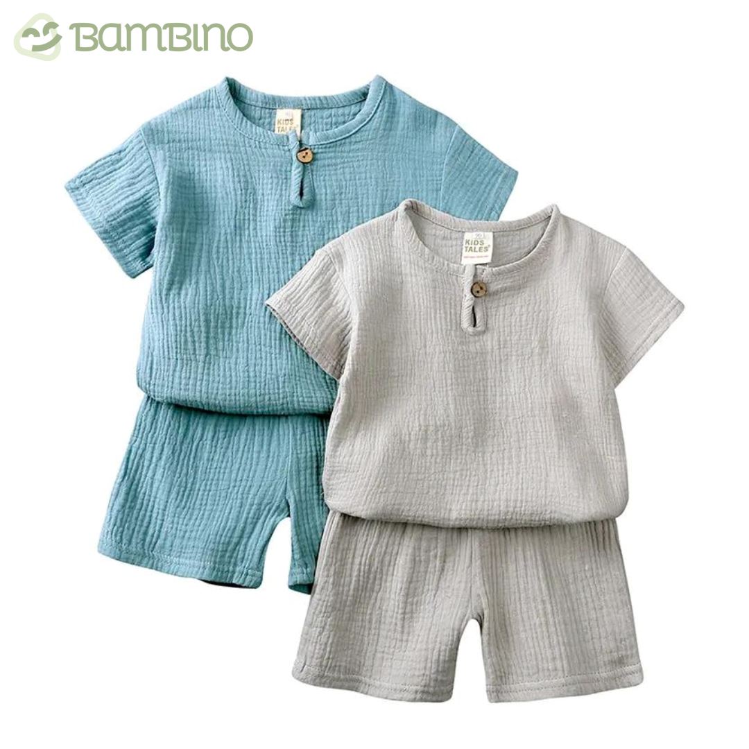 Conjunto em Linho Infantil Bambino Conjunto em Linho Infantil Bambino Loja do Bambino 