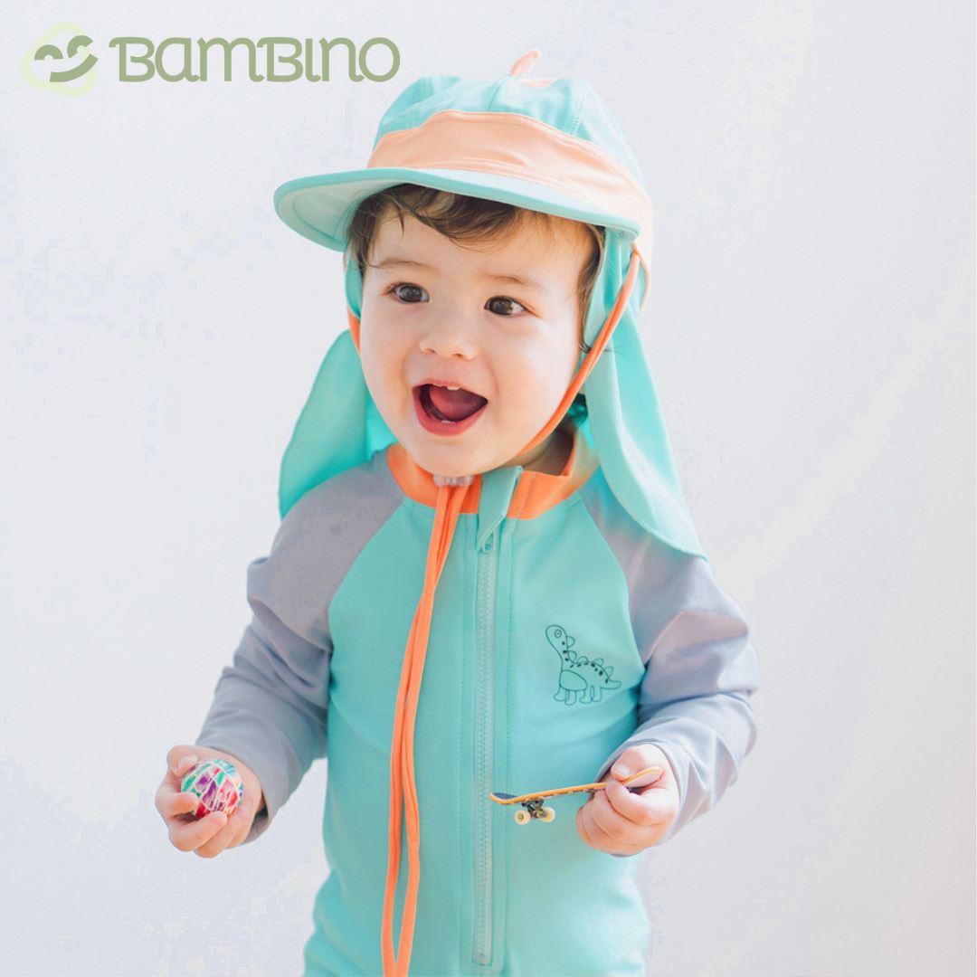 Roupa de Banho Dino Infantil com Chapéu Roupa de Banho Dino Infantil com Chapéu Loja do Bambino 