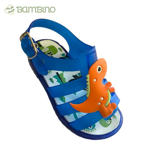 Sandália Dino Infantil Bambino Sandália Dino Infantil Bambino Loja do Bambino Azul 17-18 (12cm) 