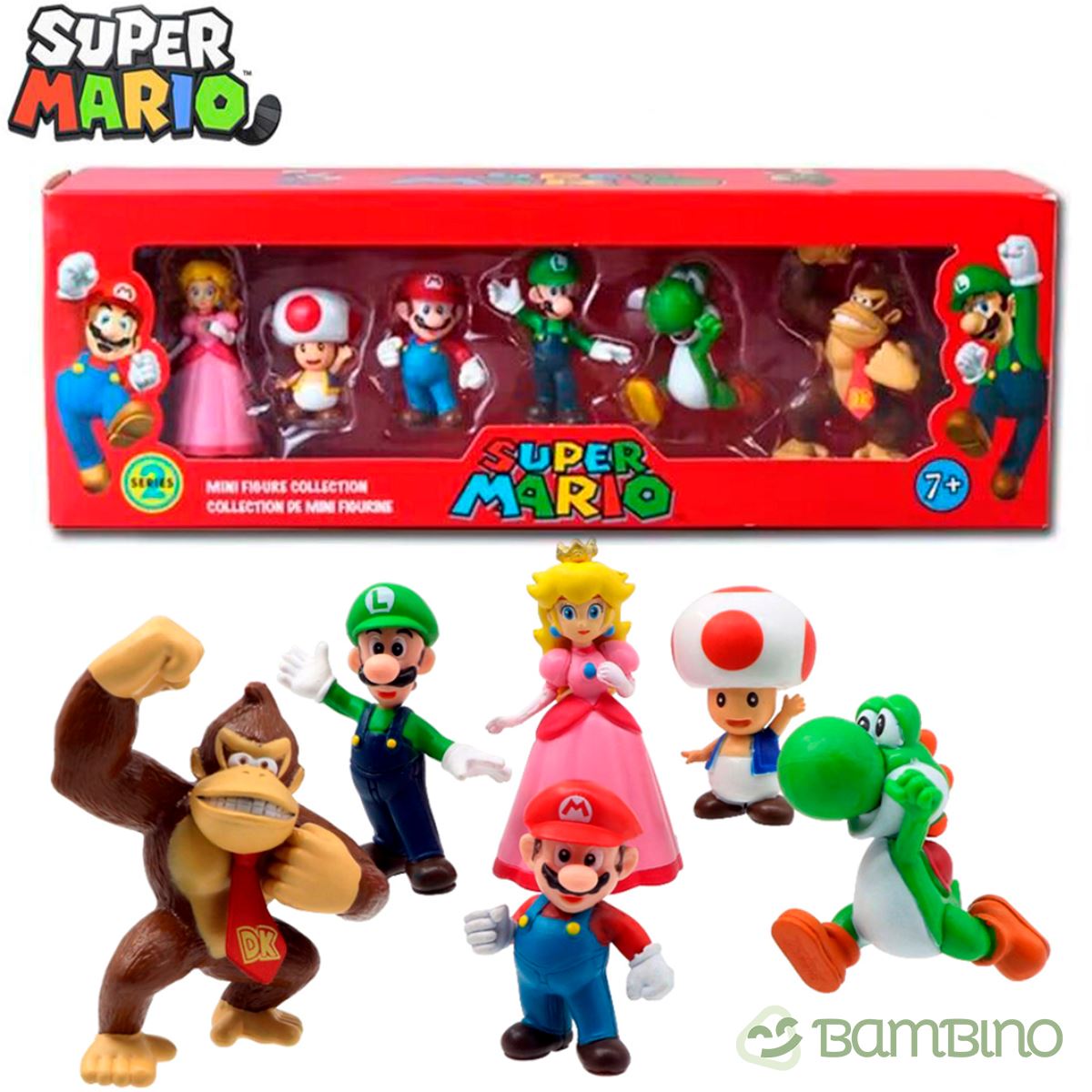 Super Mario Bros - Miniaturas + Estojo de Brinde Super Mario Bros - Miniaturas + Estojo de Brinde Loja do Bambino 