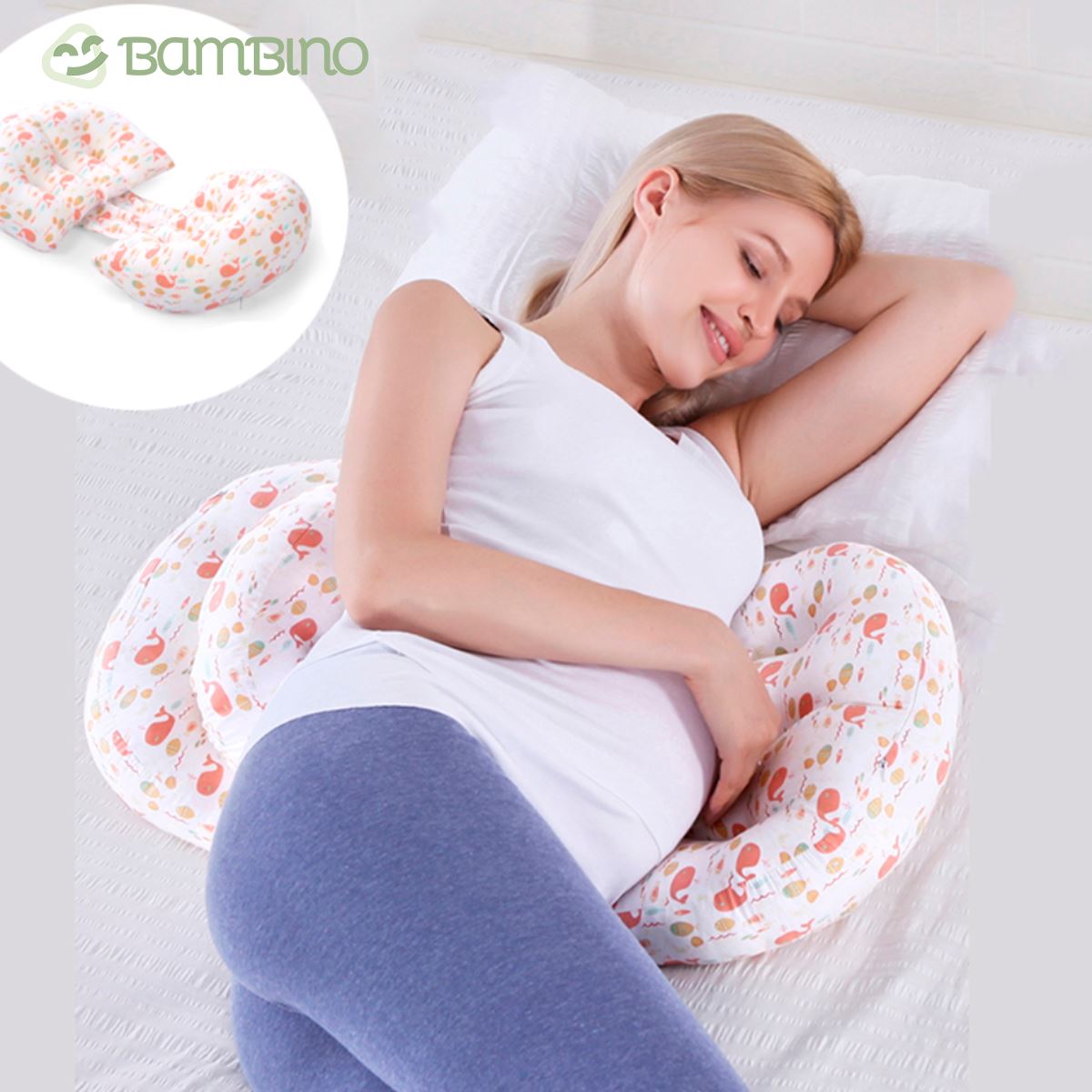 Almofada Noturna de Cintura para Gestantes Almofada Noturna de Cintura para Gestantes Loja do Bambino 