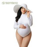 Body Manga Longa para Gestantes Bambino Body Manga Longa para Gestantes Bambino Loja do Bambino Branco P (94cm) 