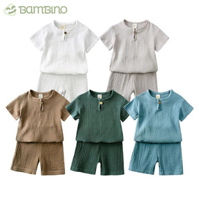 Conjunto em Linho Infantil Bambino Conjunto em Linho Infantil Bambino Loja do Bambino 