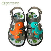 Sandália Dino Infantil Bambino Sandália Dino Infantil Bambino Loja do Bambino Cinza 17-18 (12cm) 