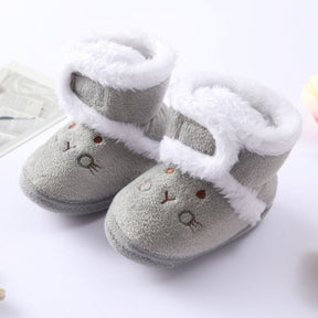 Botinha Inverno - Pantufinha Revestida de Lã Botinha Inverno - Pantufinha Revestida Lã Loja do Bambino Cinza 0 - 6 meses 