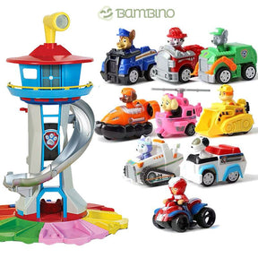 Torre Patrulha Canina Brinquedo Infantil Torre Patrulha Canina Loja do Bambino Torre Patrulha Canina + 9 Personagens 