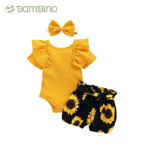 Conjunto Girassol Recém-Nascido Bambino Conjunto Girassol Recém-Nascido Bambino Loja do Bambino Conjunto 1 6 Meses 