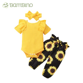 Conjunto Girassol Recém-Nascido Bambino Conjunto Girassol Recém-Nascido Bambino Loja do Bambino Conjunto 2 6 Meses 