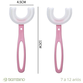 Escova de Dente Infantil 360 Graus - Compre 1 e leve 2 Escova de Dente Infantil 360 Graus Loja do Bambino Escovas Rosas (7 a 12 anos) 