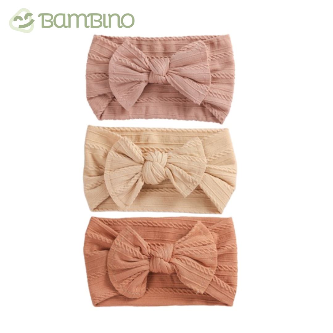 Conjunto Laços Infantis Bambino - Contém Três Laços Conjunto Floral Infantil Bambino Loja do Bambino Modelo 3 Tamanho Único 