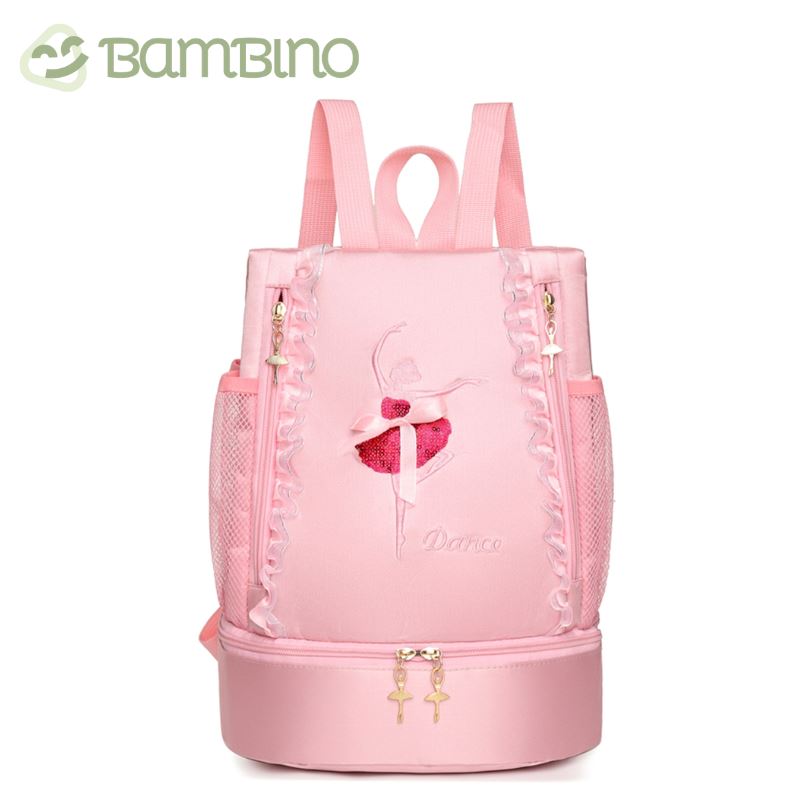 Mochila Ballet Infantil Bambino Mochila Ballet Infantil Bambino Loja do Bambino Rosa Modelo 1 