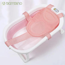 Almofada de Banheira para Banho Respirável Recém Nascido Bambino Almofada de Banheira para Banho Respirável Recém Nascido Bambino Loja do Bambino Rosa 