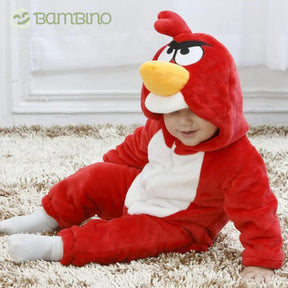 Pijama Macacão Com Capuz Diversão Recém Nascido Pijama Macacão Com Capuz Diversão Recém Nascido Loja do Bambino Angry Birds 3 meses 