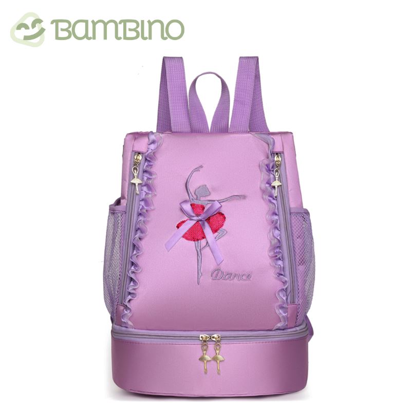 Mochila Ballet Infantil Bambino Mochila Ballet Infantil Bambino Loja do Bambino Lilás Modelo 1 